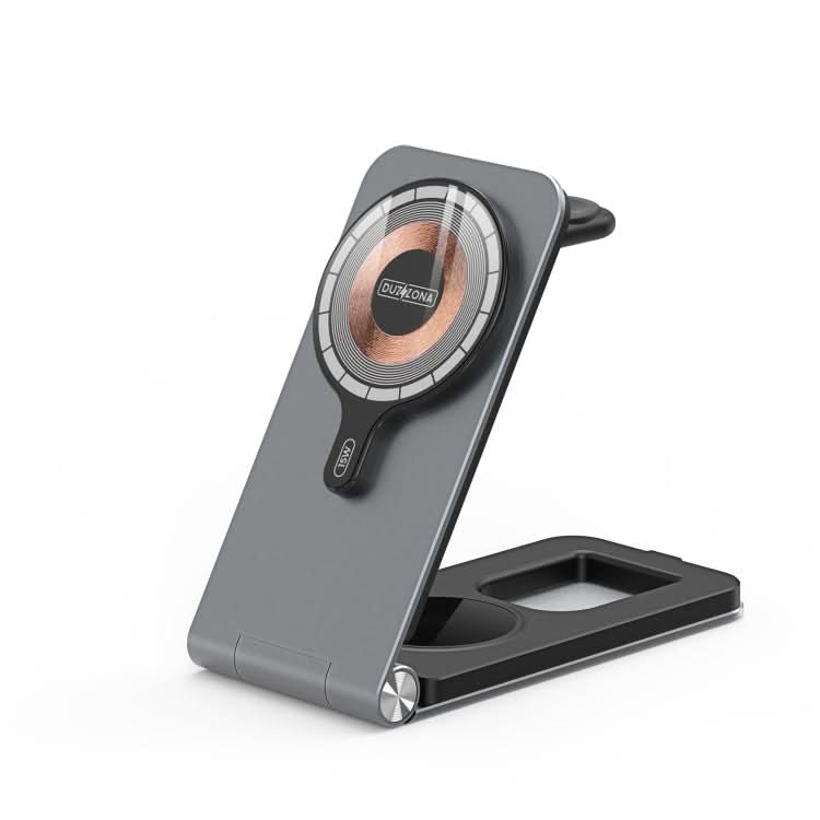 DUZZONA W22 15W 3 in 1 Foldable Magnetic Wireless Charging Stand