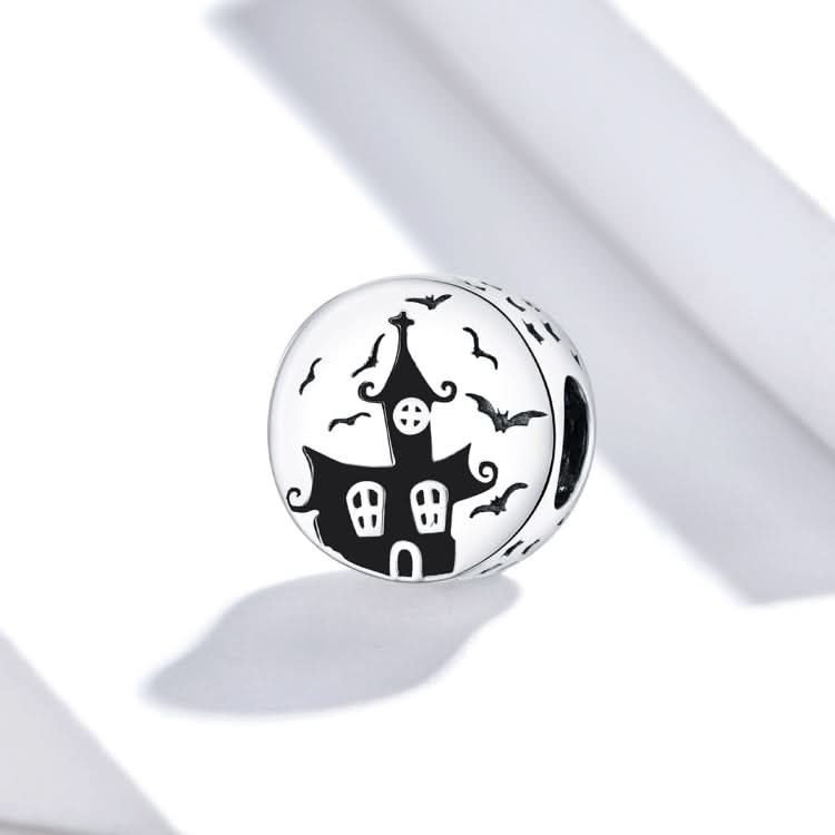 S925 Sterling Silver Ghost Castle Beads DIY Bracelet Necklace Accessories