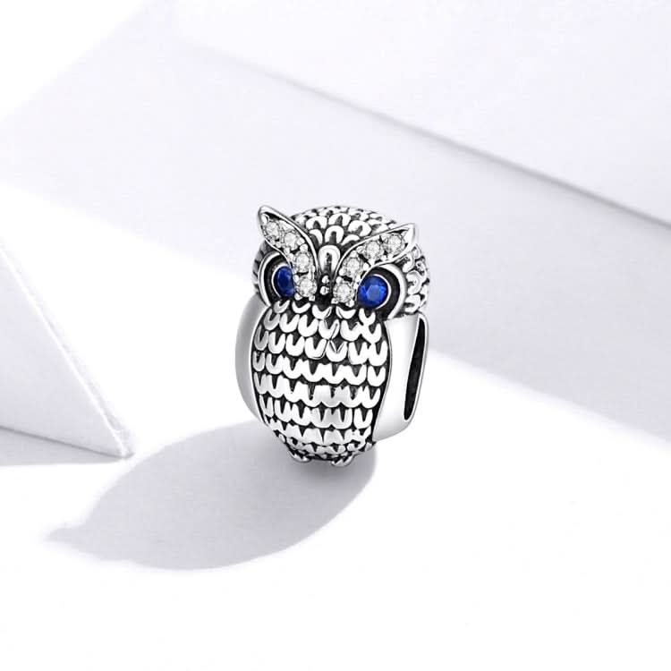 S925 Sterling Silver Owl Beads DIY Bracelet Necklace Accessories