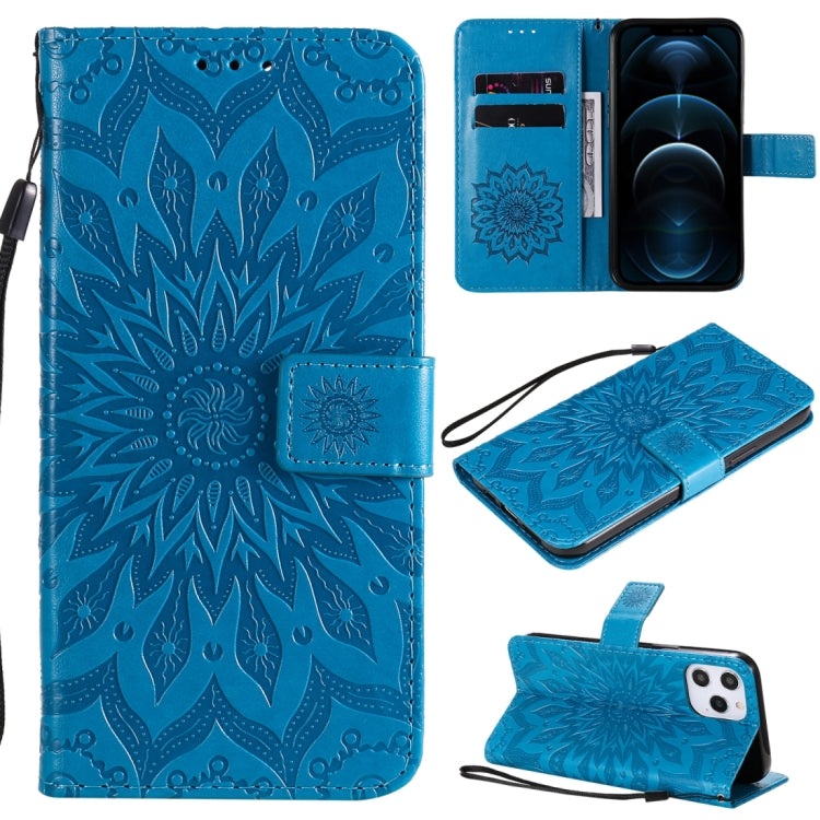 Pressed Printing Sunflower Pattern Horizontal Flip PU Leather Case Holder & Card Slots & Wallet & Lanyard, Series 1 My Store