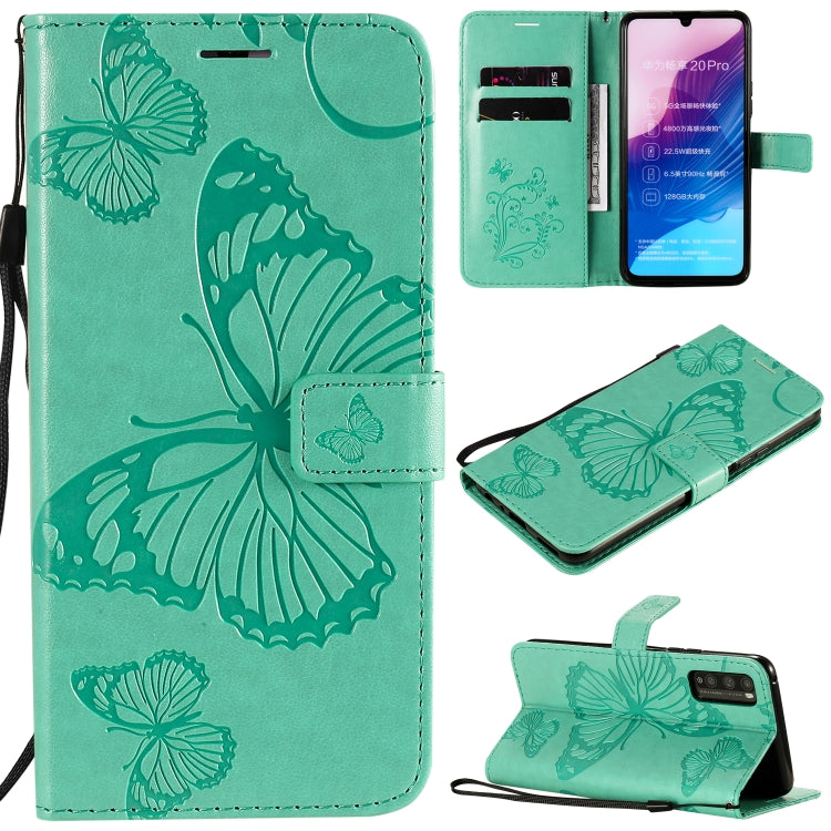 3D Butterflies Embossing Pattern Horizontal Flip Leather Case with Holder & Card Slot & Wallet & Lanyard, Series 1-Reluova