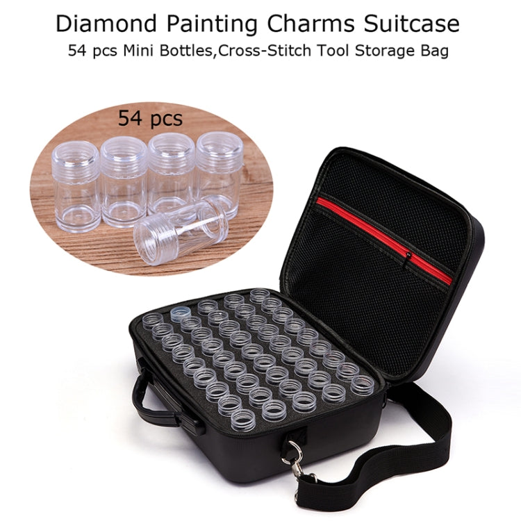 54 Bottles Diamond Painting Accessories Container Storage Bag Box Carry Case Diamond Embroidery Tools shoulderbag