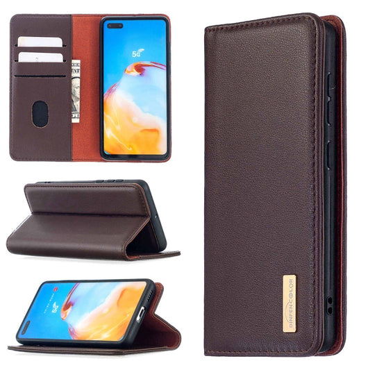 2 in 1 Detachable Magnetic Horizontal Flip Genuine Leather Case with Holder & Card Slots & Wallet