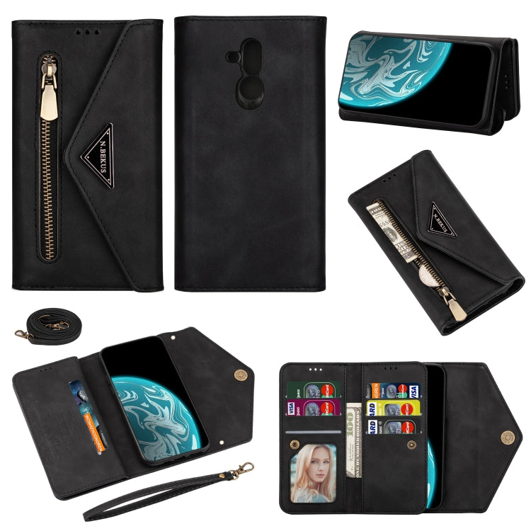 Skin Feel Zipper Horizontal Flip Leather Case with Holder & Card Slots & Photo Frame & Lanyard & Long Rope, Series 1 My Store