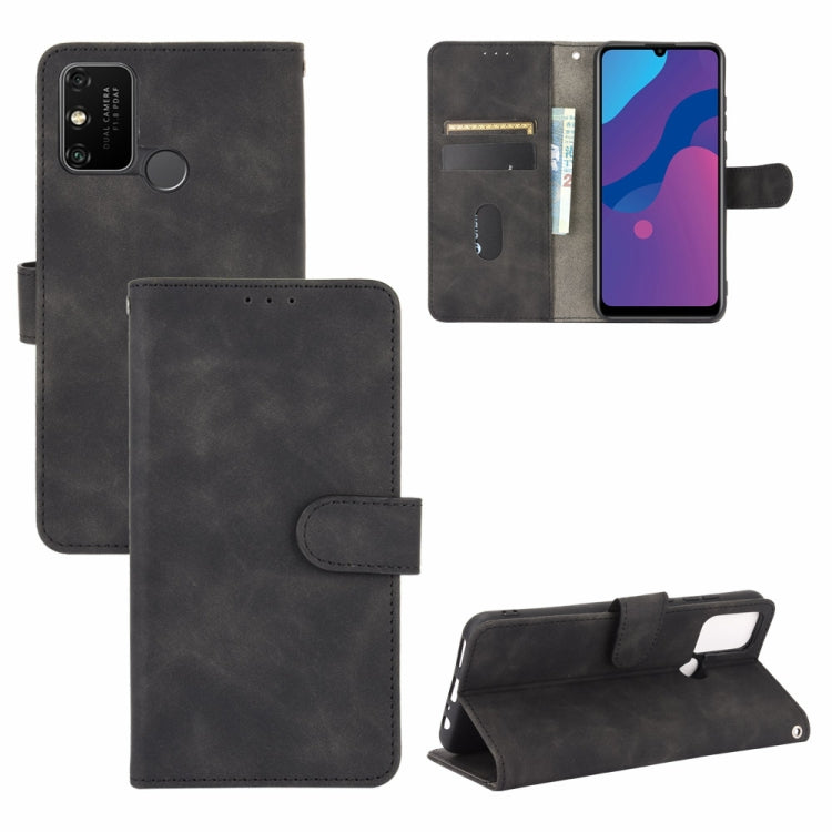 Solid Color Skin Feel Magnetic Buckle Horizontal Flip Calf Texture PU Leather Case with Holder & Card Slots & Wallet, Series 4