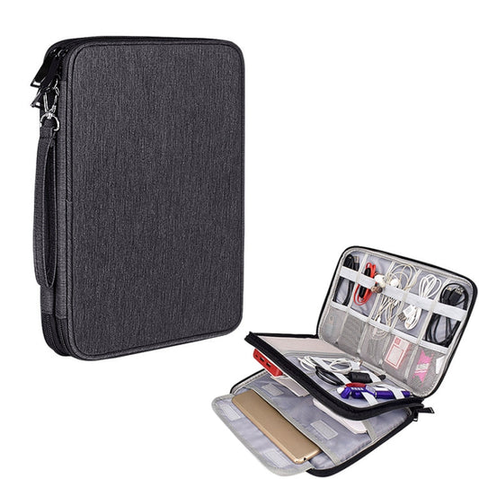 SM01 Multi-function Waterproof Double Layer Data Cable Earphone U Disk Digital Accessories Storage Bag, Size: S My Store