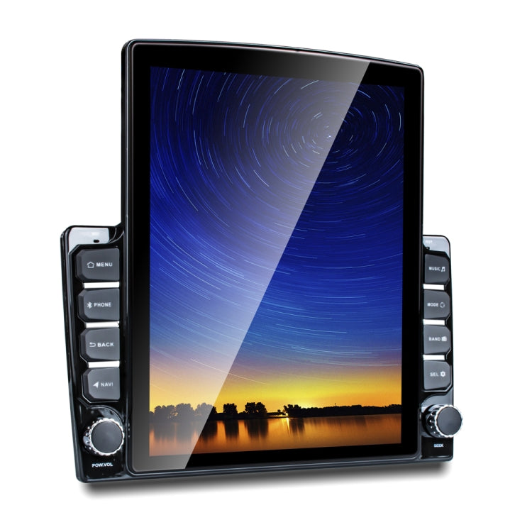 9.7 inch Vertical Screen 2.5D Glass Car Android Universal Player Navigator MP5 Integrated Machine Support Phone Link / GPS / FM / Steering Wheel Control