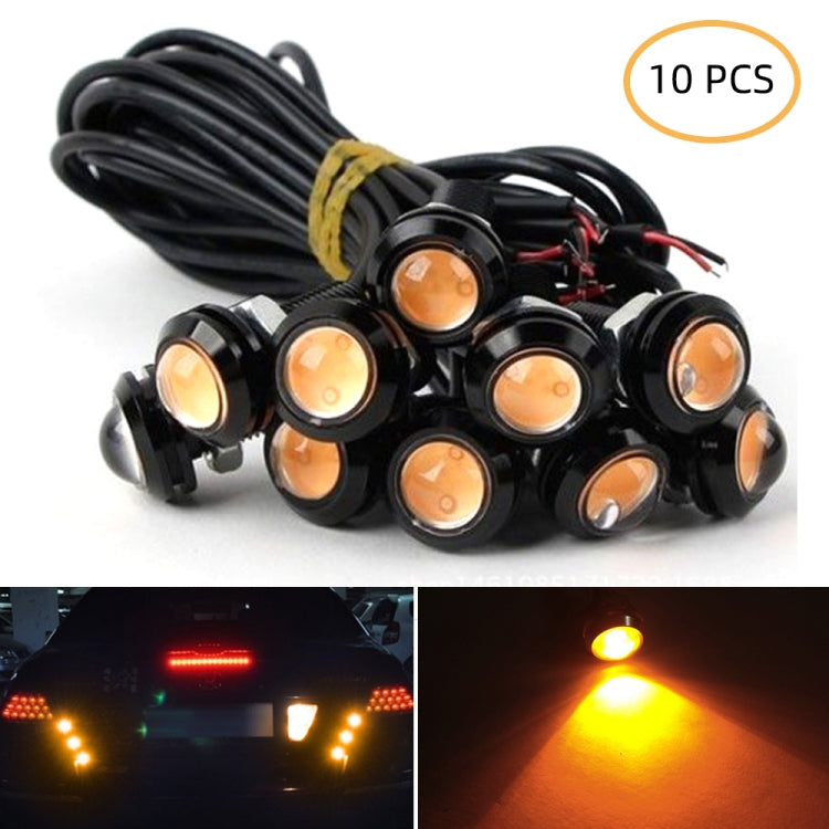 10 PCS 18mm 1.5W DC9-80V Motorcycle Eagle Eye Light Double Lens