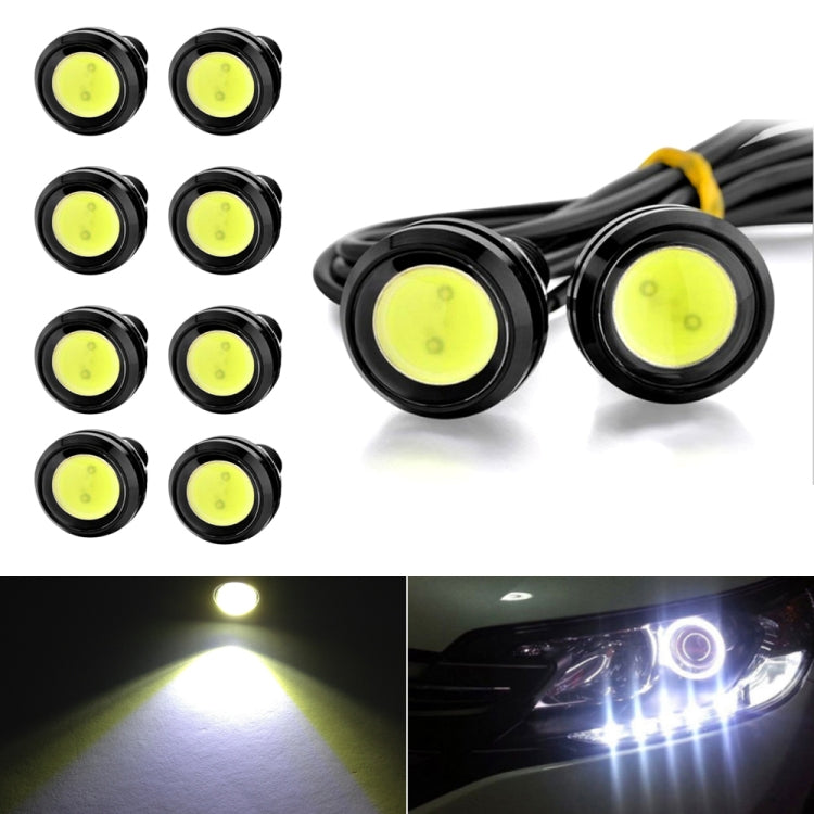 10 PCS 23mm 1.5W DC9-80V Motorcycle Eagle Eye Light Double Lens