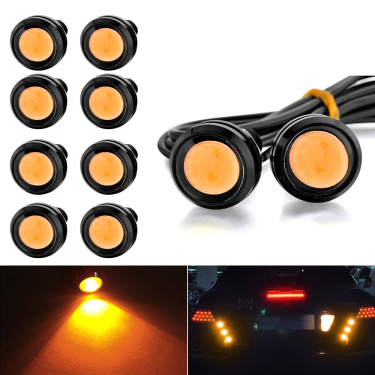 10 PCS 23mm 1.5W DC9-80V Motorcycle Eagle Eye Light Double Lens