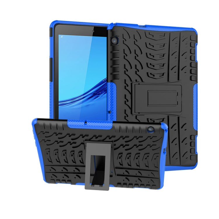 Tire Texture Shockproof TPU + PC Protective Case with Holder