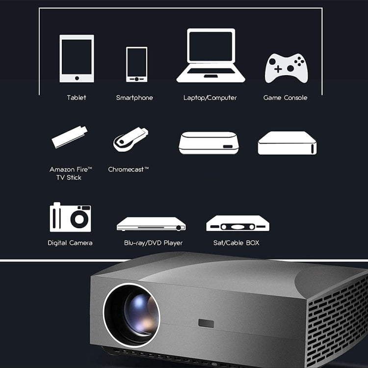 VIVIBRIGHT F30UP 1920x1080 4200 Lumens Portable Home Theater Wireless Smart Projector, Android Version