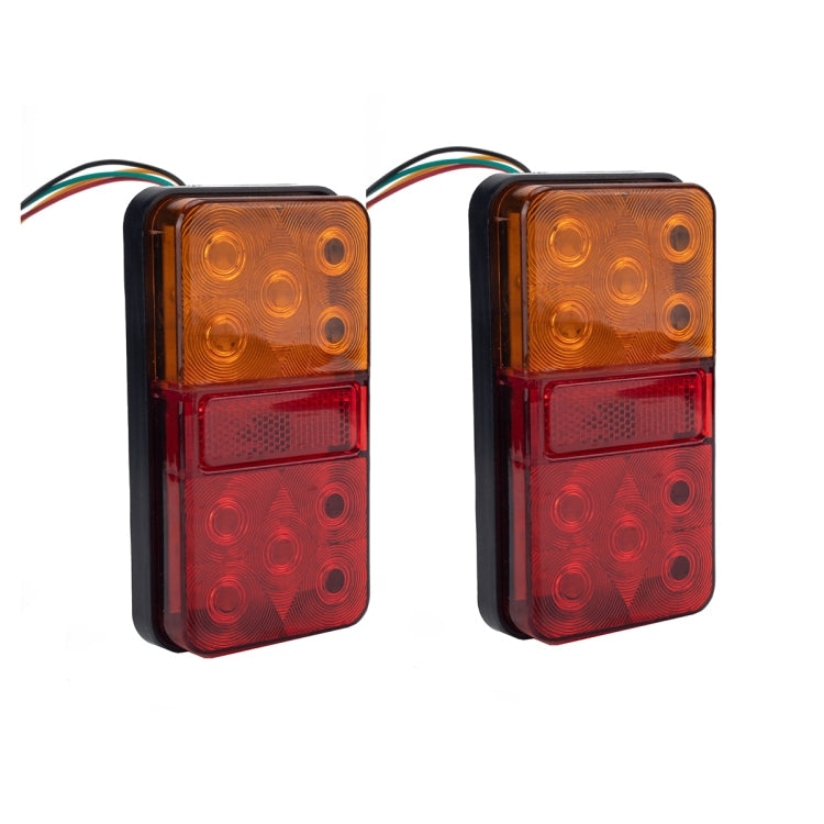 2 PCS Trailer / Truck A-type Long Strip 10LEDs Tail Light Set-Reluova