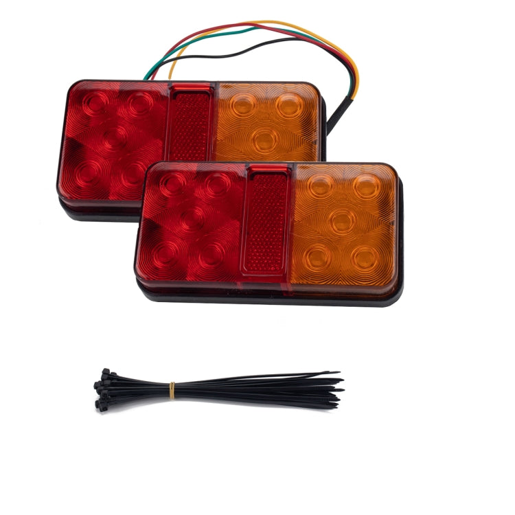 2 PCS Trailer / Truck H-type Long Strip 10LEDs Tail Light Set-Reluova