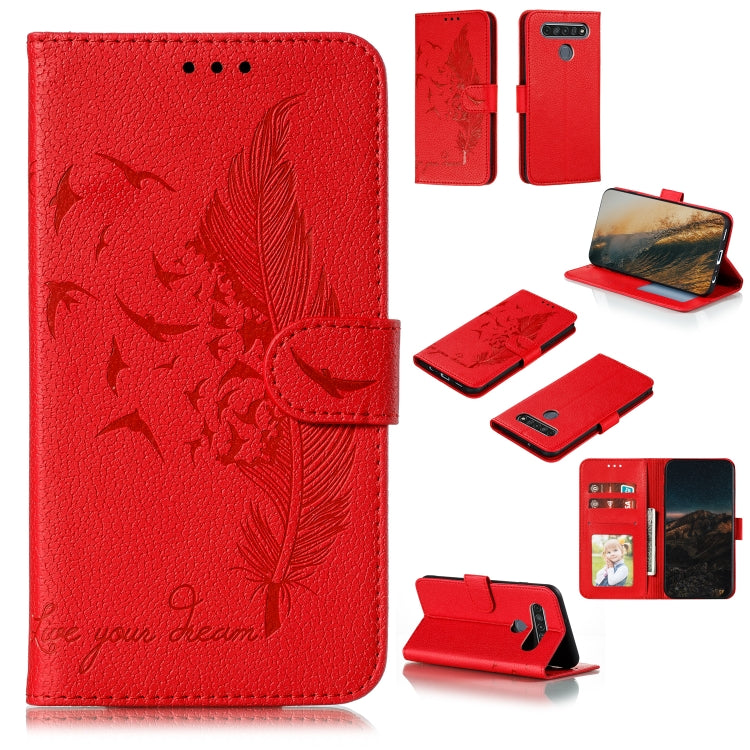 Feather Pattern Litchi Texture Horizontal Flip Leather Case with Wallet & Holder & Card Slots, Series 2 My Store