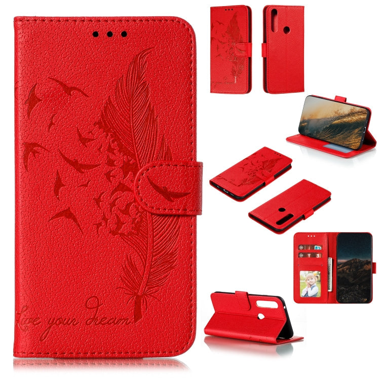 Feather Pattern Litchi Texture Horizontal Flip Leather Case with Wallet & Holder & Card Slots, Series 1 My Store