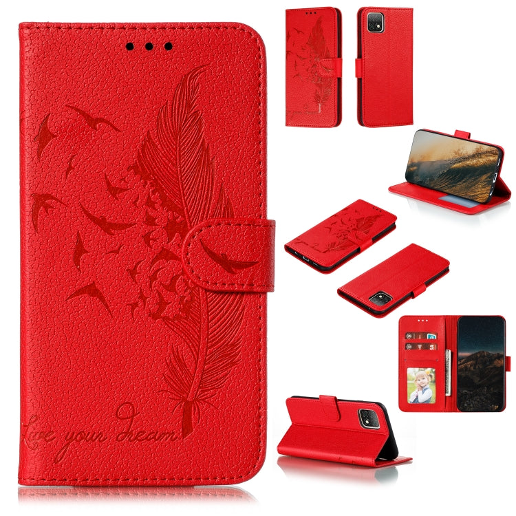 Feather Pattern Litchi Texture Horizontal Flip Leather Case with Wallet & Holder & Card Slots, Series 3 My Store