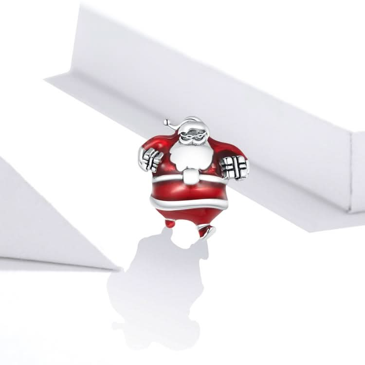 S925 Sterling Silver Santa Claus Beads DIY Bracelet Necklace Accessories