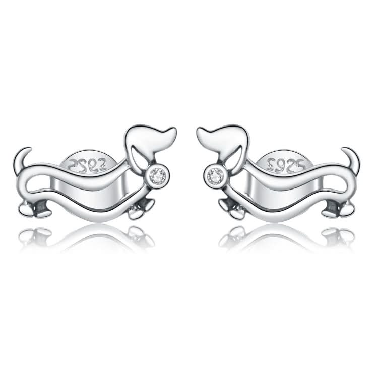 S925 Sterling Silver Cute Dog Women Earrings Reluova