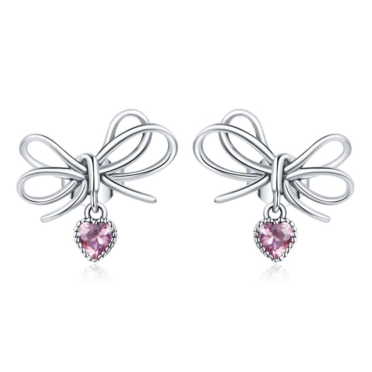 S925 Sterling Silver Bowknot Gift Women Earrings Reluova