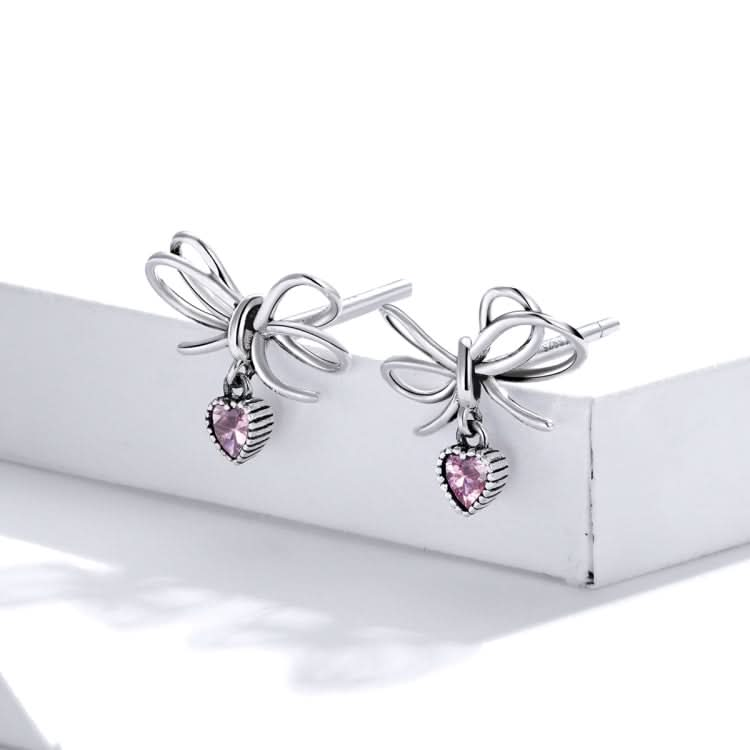 S925 Sterling Silver Bowknot Gift Women Earrings Reluova