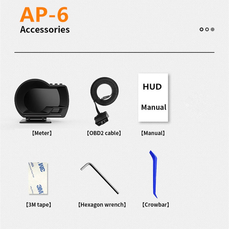 AP-6 Car HUD Head-up Display OBD GPS Driving Computer Code Table ÎҵÄÉ̵ê