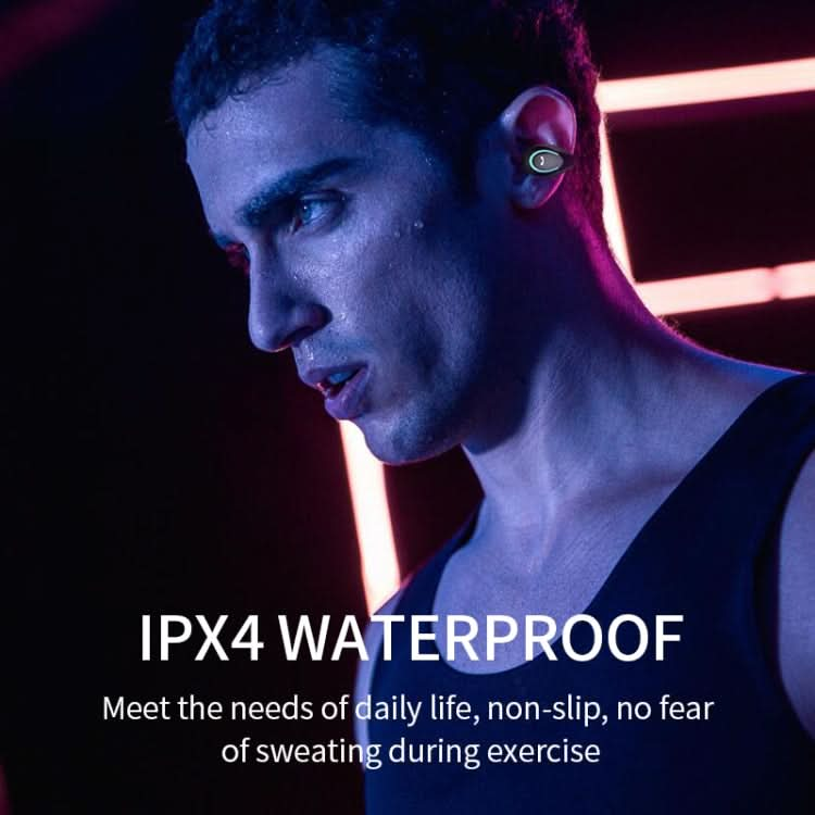 YX08 Ultra-light Ear-hook Wireless V5.0 Bluetooth Earphones Ear Clip Stereo Bluetooth Headset with Mic