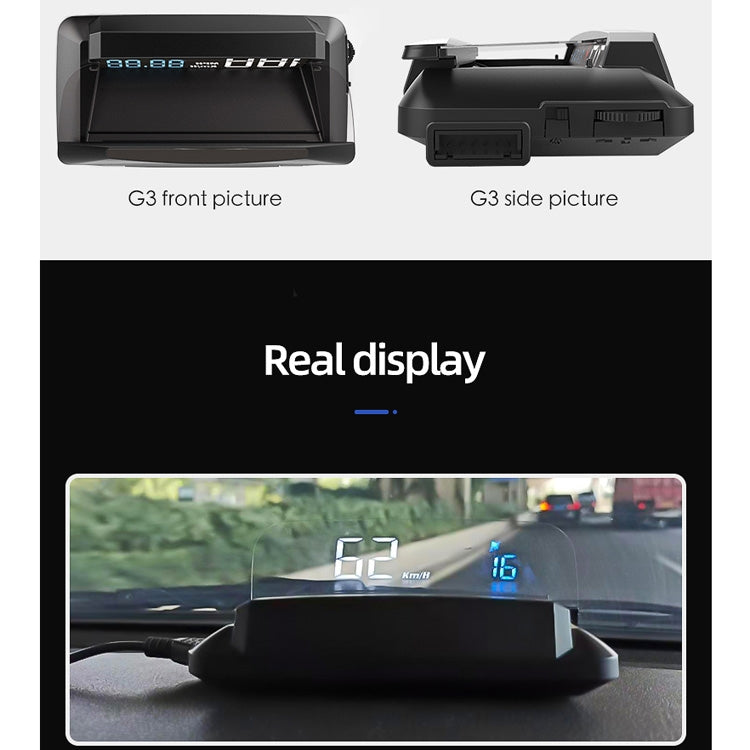 G3 5 inch Car Head-up Display HUD GPS Satellite Speed