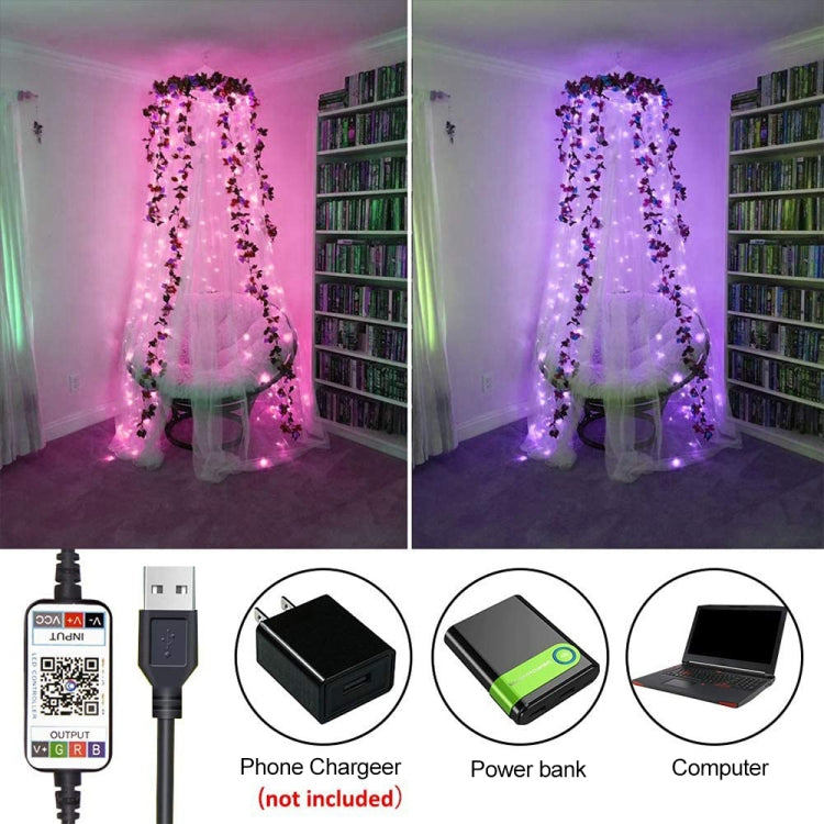 RGB USB  LED Copper Wire Light String Holiday Decoration Light String Bluetooth Mobile APP Control My Store