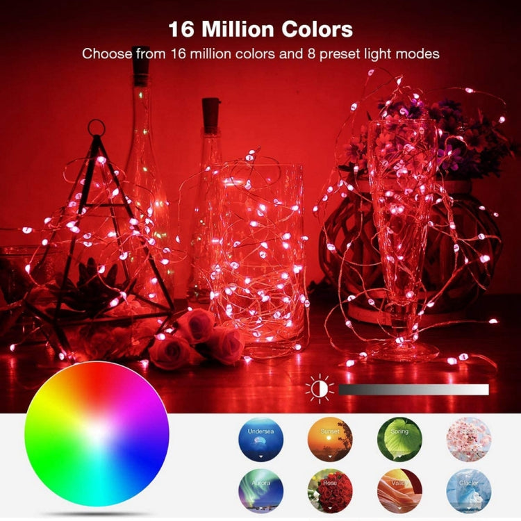 RGB USB  LED Copper Wire Light String Holiday Decoration Light String Bluetooth Mobile APP Control My Store