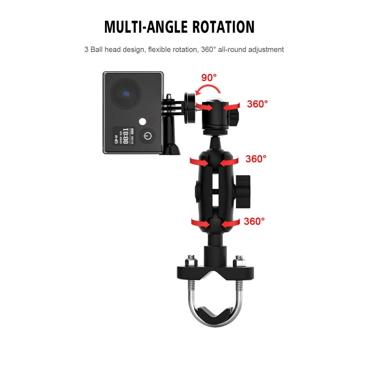 CS-1190A2 Motorcycle Bike Action Camera Recorder Mobile Phone Fixing Bracket Holder, Handlebar Version ÎҵÄÉ̵ê