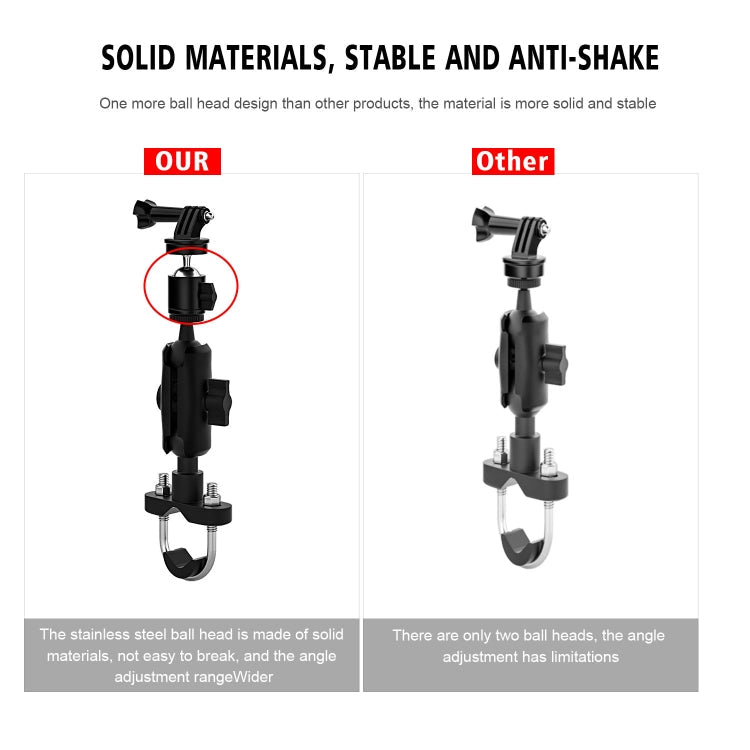 CS-1190A2 Motorcycle Bike Action Camera Recorder Mobile Phone Fixing Bracket Holder, Handlebar Version ÎҵÄÉ̵ê