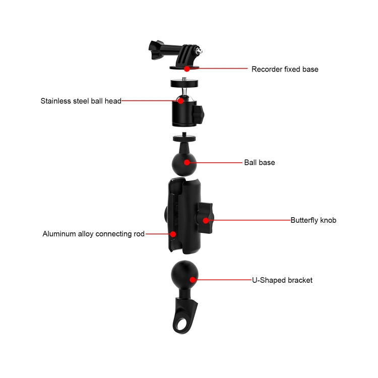 CS-1134B1 Motorcycle Bike Action Camera Recorder Mobile Phone Fixing Bracket Holder, Mirror Holder Version ÎҵÄÉ̵ê