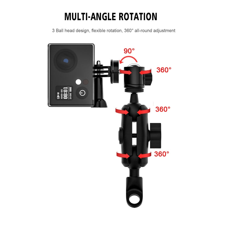 CS-1134B1 Motorcycle Bike Action Camera Recorder Mobile Phone Fixing Bracket Holder, Mirror Holder Version ÎҵÄÉ̵ê