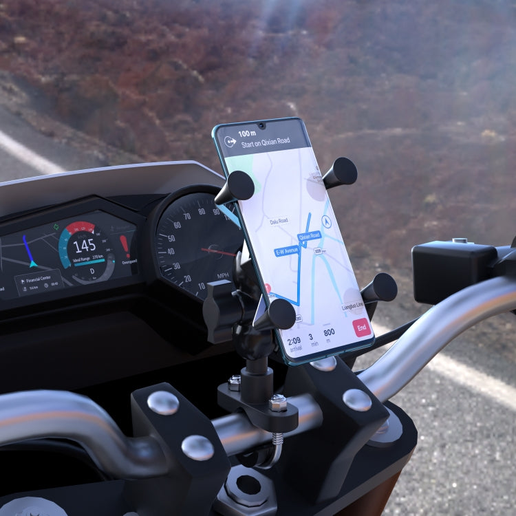 WUPP CS-1133A1 Motorcycle Four-claw X Shape Adjustable Mobile Phone Holder Bracket, Double Tap Buckle Version ÎҵÄÉ̵ê