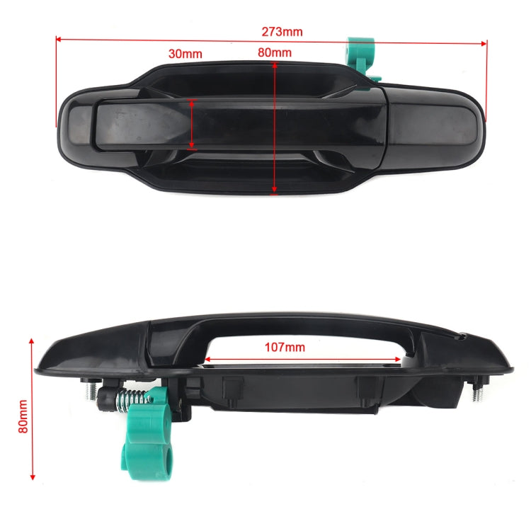 2 PCS Car Rear Door Outside Handle 83650-3E010+83660-3E010 for KIA Sorento 2003-2006