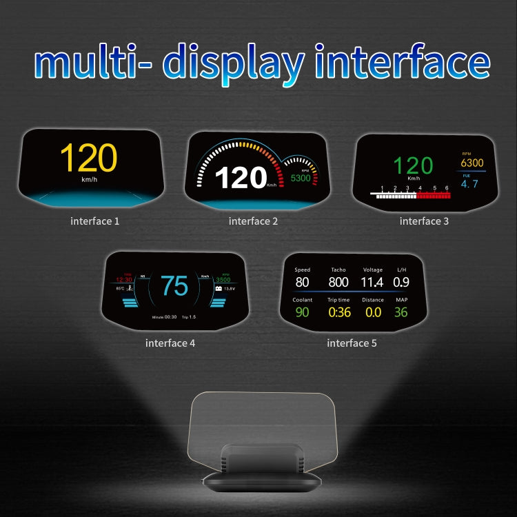 C1 OBD2 + GPS Mode Car HUD Head-up Display Compass / Speed / Water Temperature / Voltage Display / Speed Alarm / Fault Alarm ÎҵÄÉ̵ê