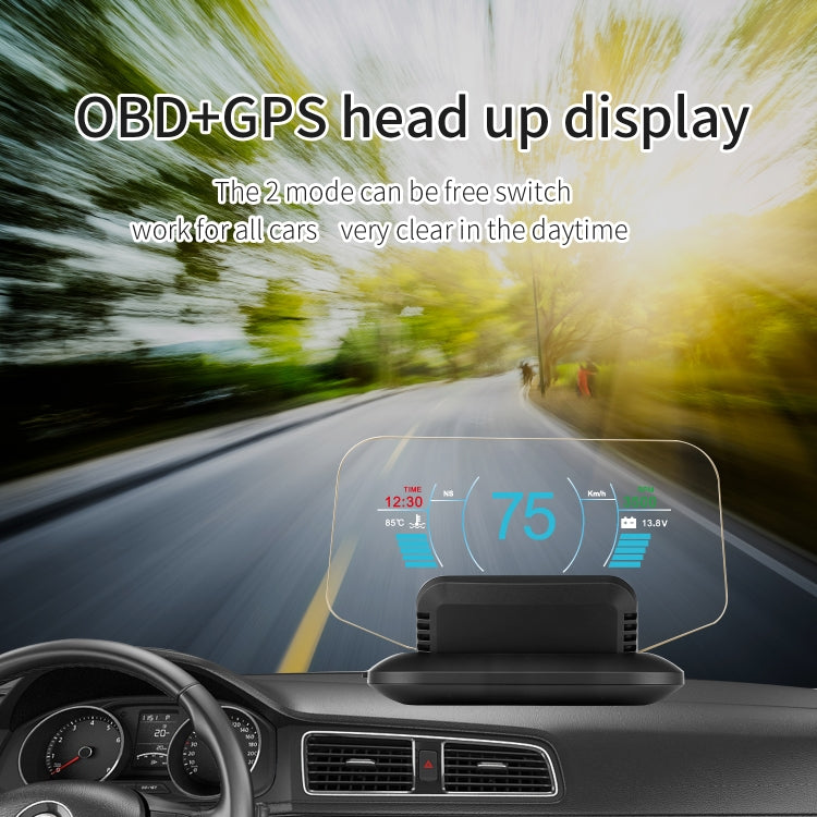 C1 OBD2 + GPS Mode Car HUD Head-up Display Compass / Speed / Water Temperature / Voltage Display / Speed Alarm / Fault Alarm ÎҵÄÉ̵ê