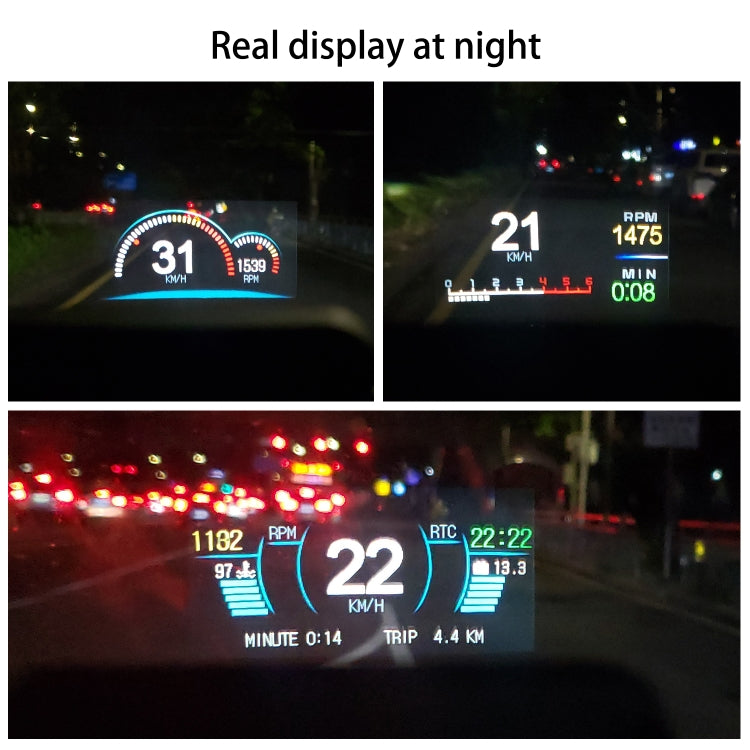 C1 OBD2 + GPS Mode Car HUD Head-up Display Compass / Speed / Water Temperature / Voltage Display / Speed Alarm / Fault Alarm ÎҵÄÉ̵ê