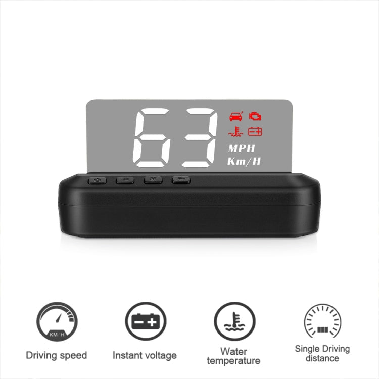 C100 Car HUD Head-up Display OBD2 Fault Code Elimination Overspeed / Fault Alarm