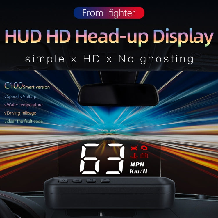 C100 Car HUD Head-up Display OBD2 Fault Code Elimination Overspeed / Fault Alarm ÎҵÄÉ̵ê