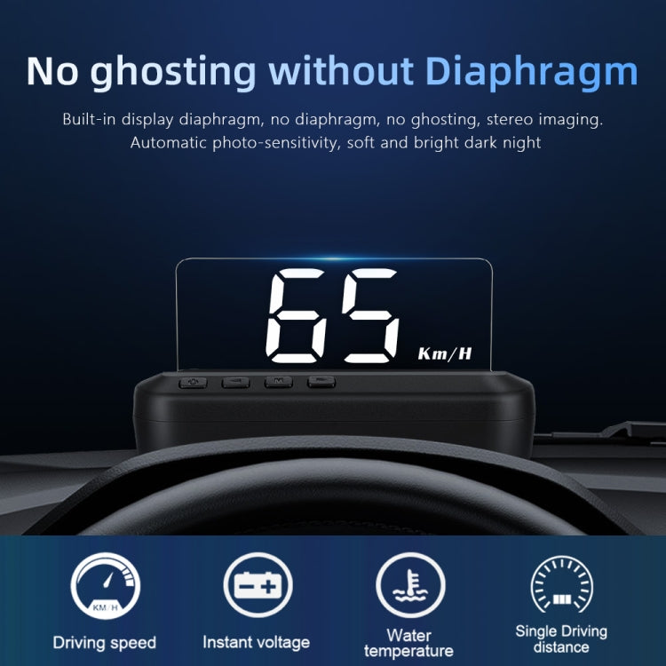 C100 Car HUD Head-up Display OBD2 Fault Code Elimination Overspeed / Fault Alarm