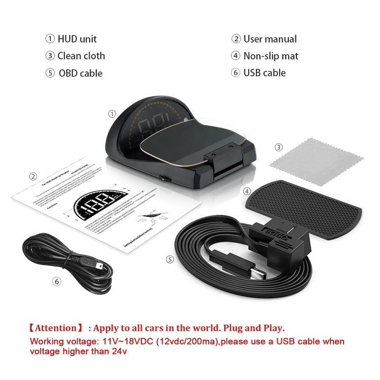 C700S OBD2 + GPS Mode Car HUD Head-up Display Fault Alarm ÎҵÄÉ̵ê