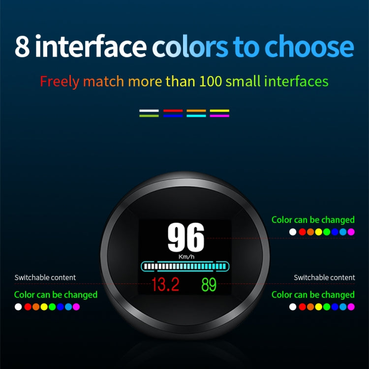 P11 OBD2 + GPS Mode Car HUD Head-up Display Water Temperature / Vehicle Speed / Voltage / Fuel Consumption Display, Speed Alarm ÎҵÄÉ̵ê