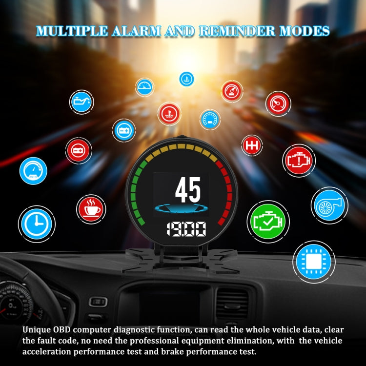 P15 OBD2 Car HUD Head-up Display Water Temperature / Vehicle Speed / Voltage ÎҵÄÉ̵ê