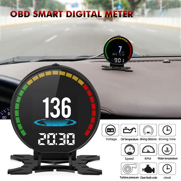 P15 OBD2 Car HUD Head-up Display Water Temperature / Vehicle Speed / Voltage ÎҵÄÉ̵ê