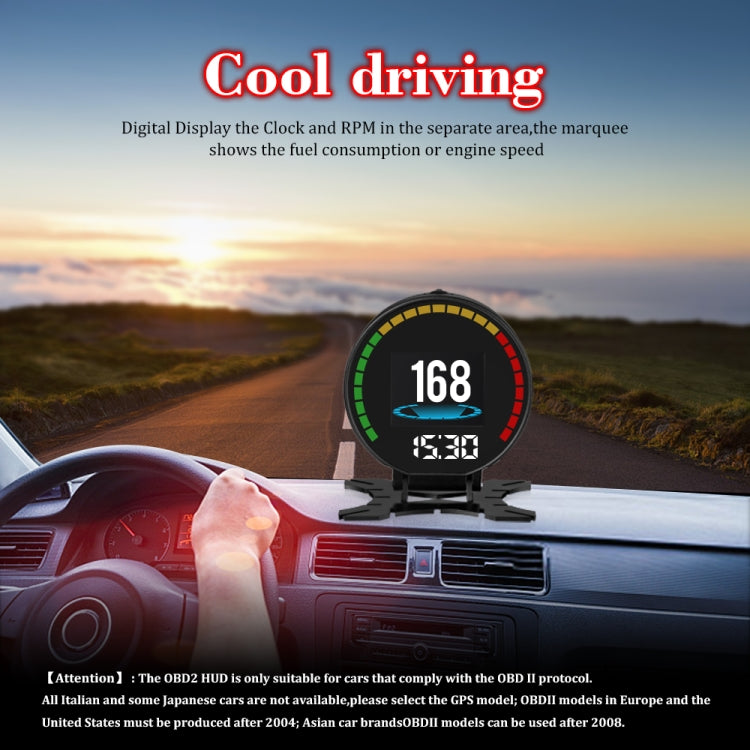 P15 OBD2 Car HUD Head-up Display Water Temperature / Vehicle Speed / Voltage ÎҵÄÉ̵ê