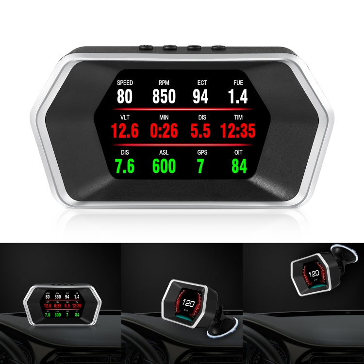 P17 Car HUD Head-up Display GPS Speed Meter Car OBD2 Fault Elimination Code ÎҵÄÉ̵ê