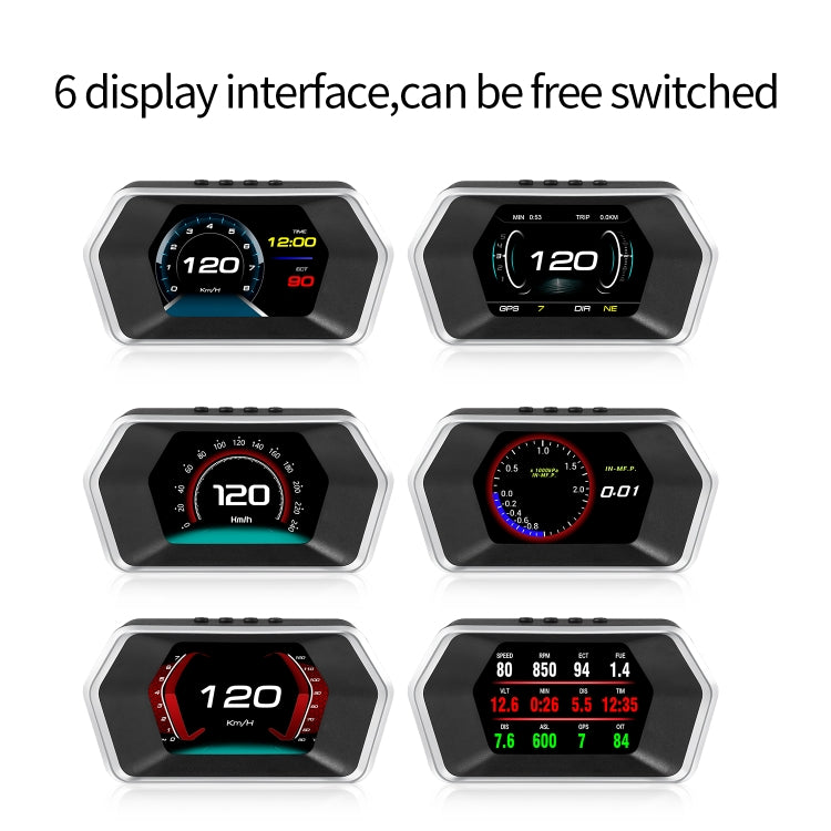 P17 Car HUD Head-up Display GPS Speed Meter Car OBD2 Fault Elimination Code ÎҵÄÉ̵ê