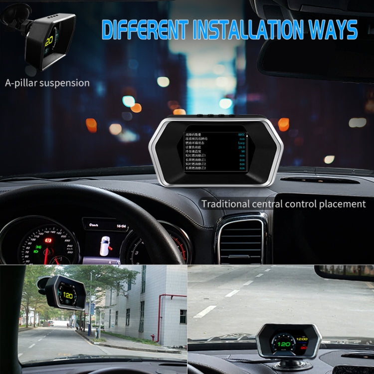 P17 Car HUD Head-up Display GPS Speed Meter Car OBD2 Fault Elimination Code ÎҵÄÉ̵ê